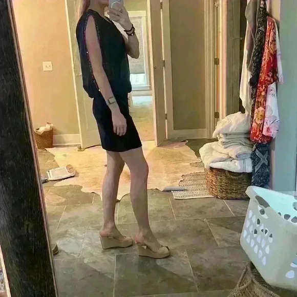 Cache navy blue cocktail dress - Picture 9 of 10